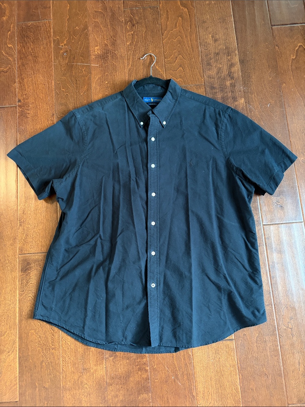 Polo by Ralph Lauren Black Short-Sleeve Button-Down Shirt